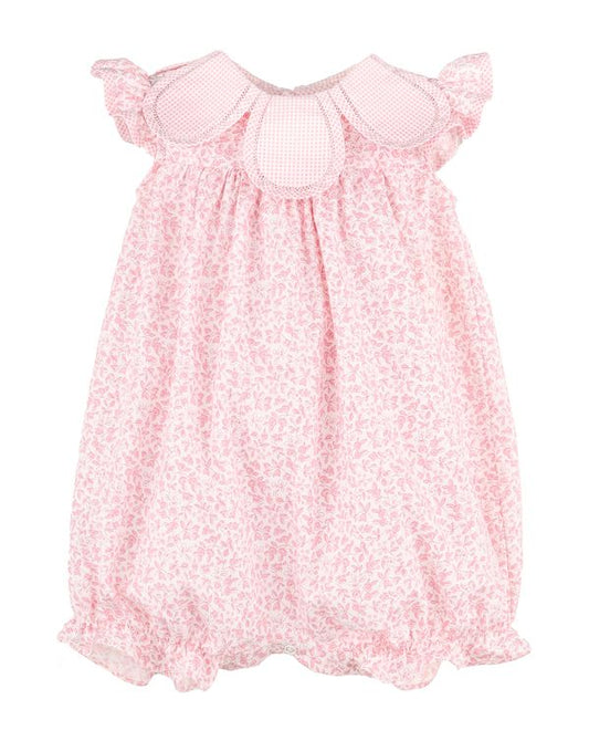 Sophie & Lucas Girls Blooms Petal Romper - Bow on Back - Pink by Sophie & Lucas