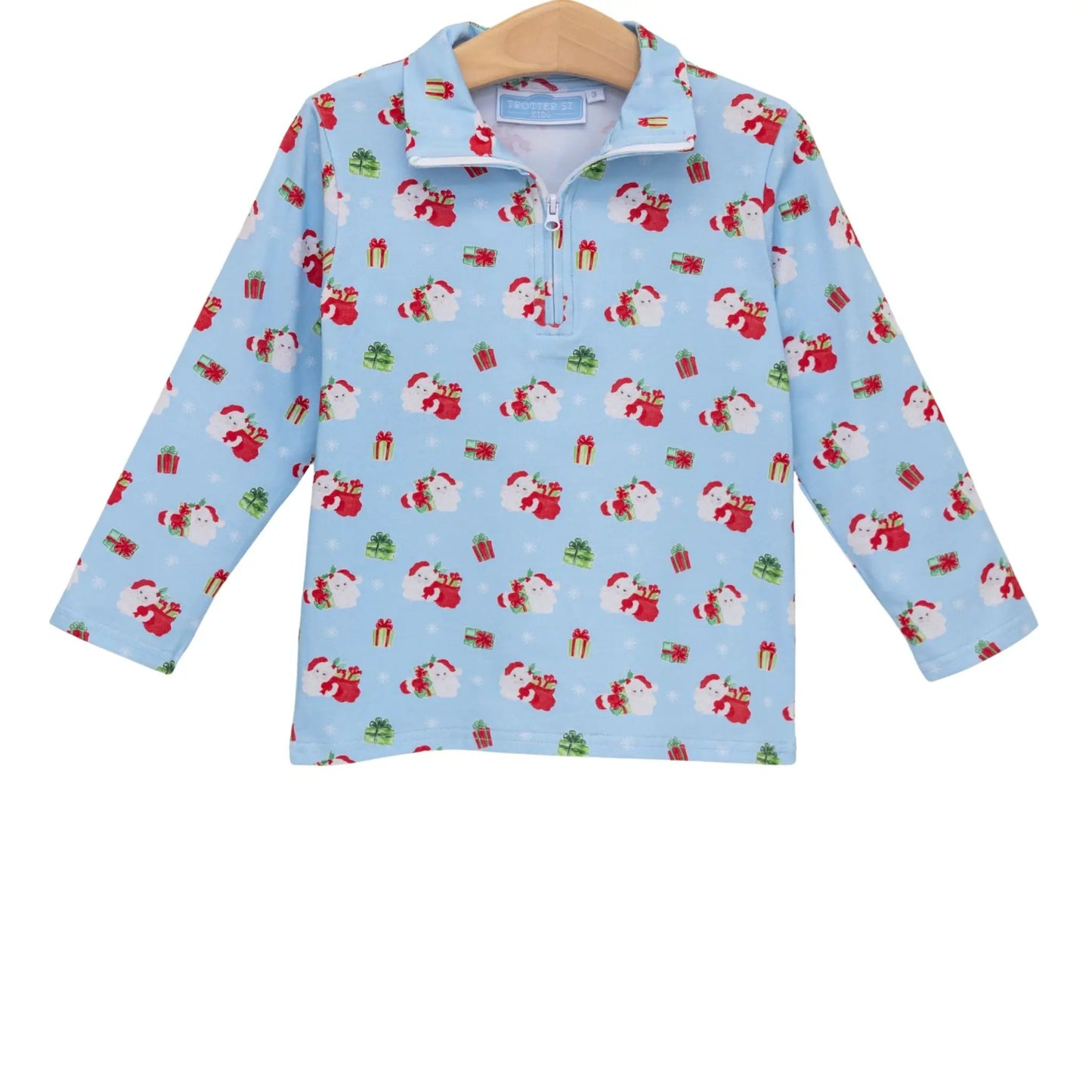 Trotter Street Kids Boys Santa's Workshop 1/4 Zip Pullover by Trotter Street Kids