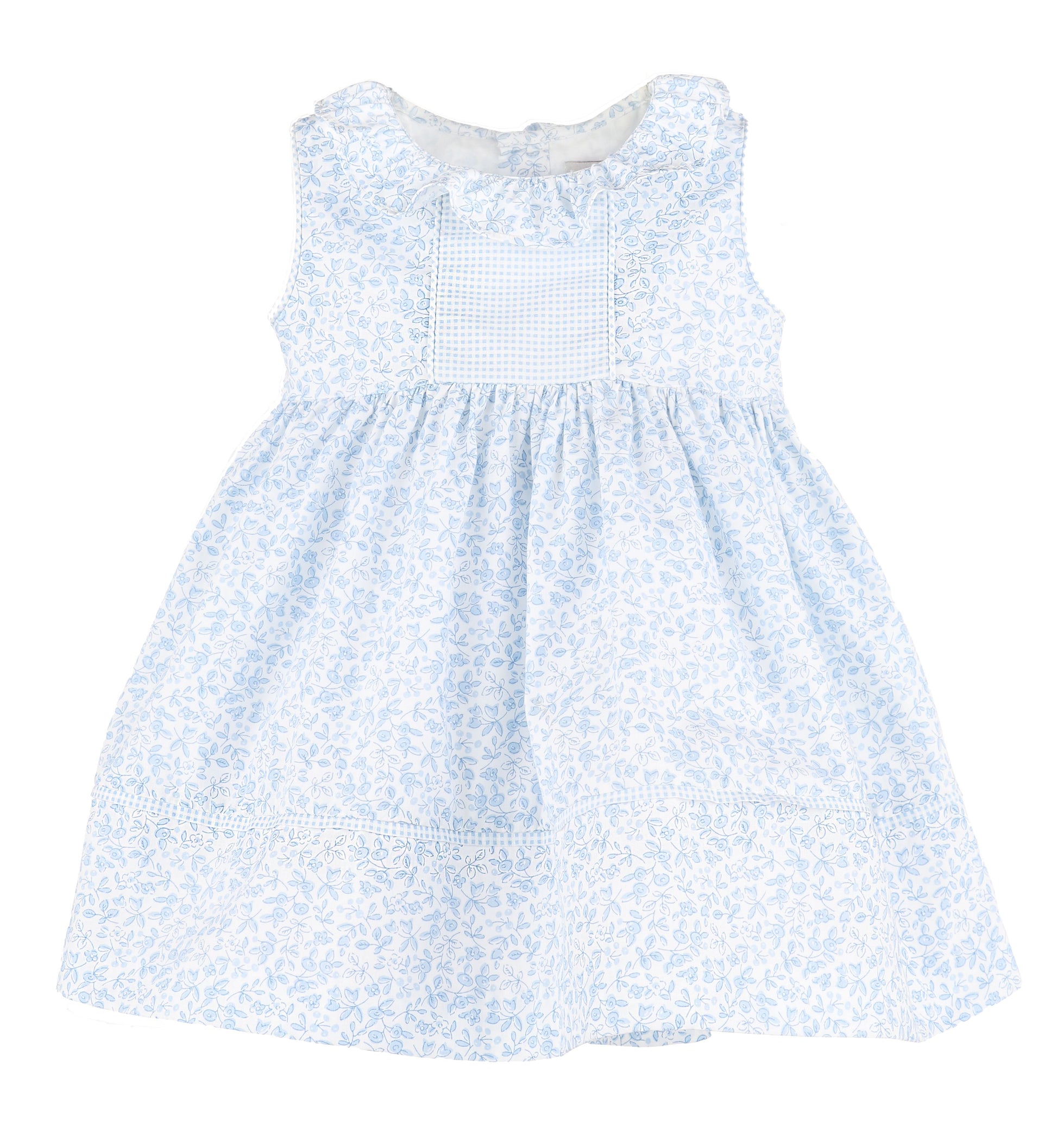 Sophie & Lucas Girls Blooms Dress - Bow on Back - Blue