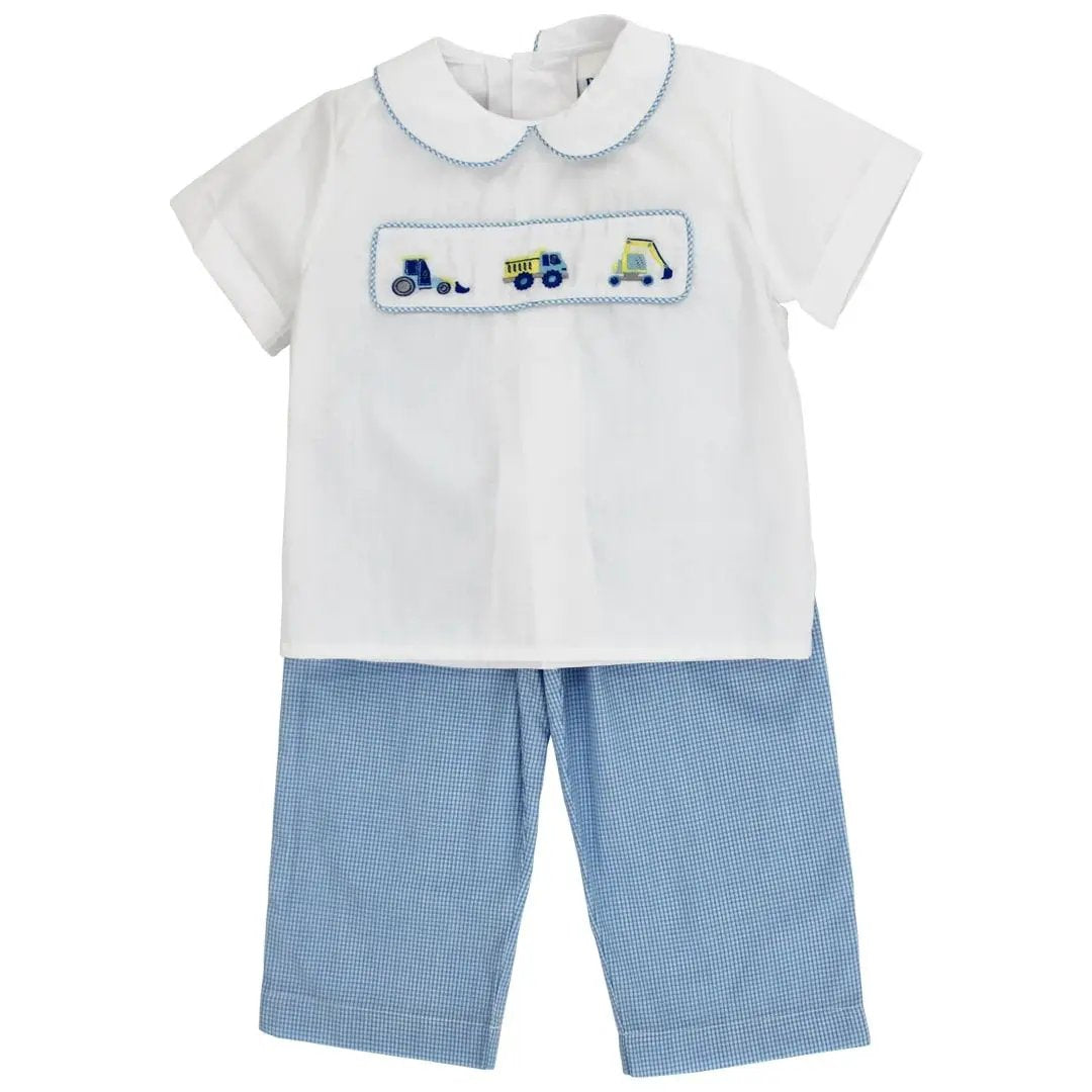 Bailey Boys Dressy Pant Set - Construction Trucks