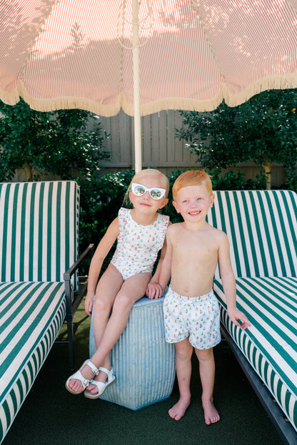 Proper Peony Swim - Girls Colorful Yacht Club Sailboats Swimsuit by Proper Peony