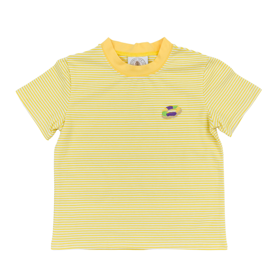 Cypress Row Boys Tee Shirt - Mardi Gras King Cake - Yellow by Cypress Row