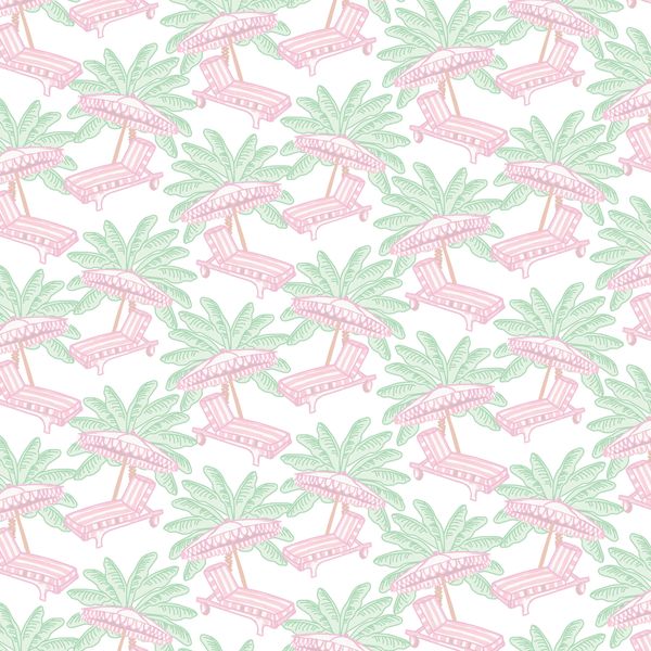 Lila & Hayes Girls Marion Bubble - Poolside Palms by Lila & Hayes