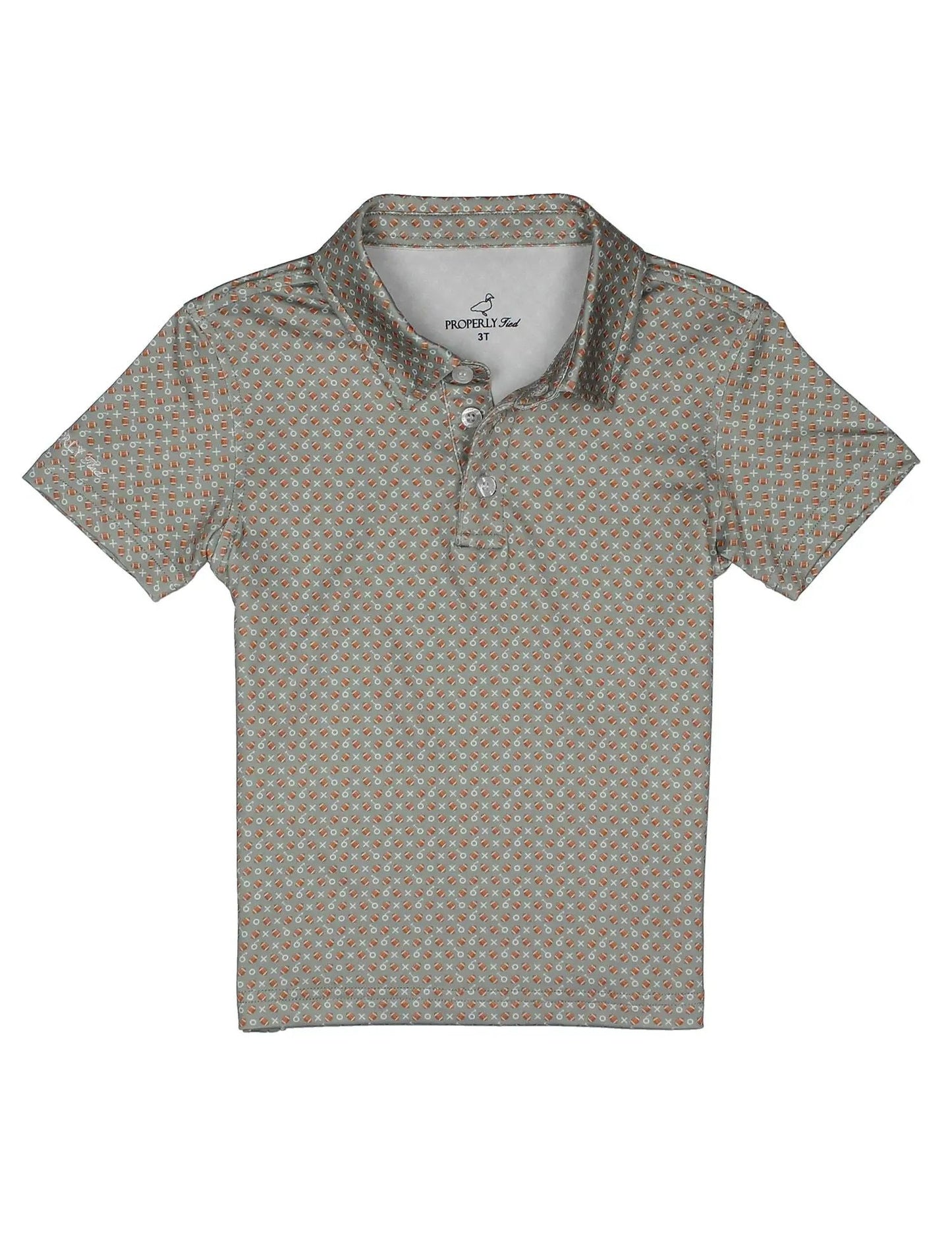 Properly Tied Boys Inlet Polo Shirt - Touchdown