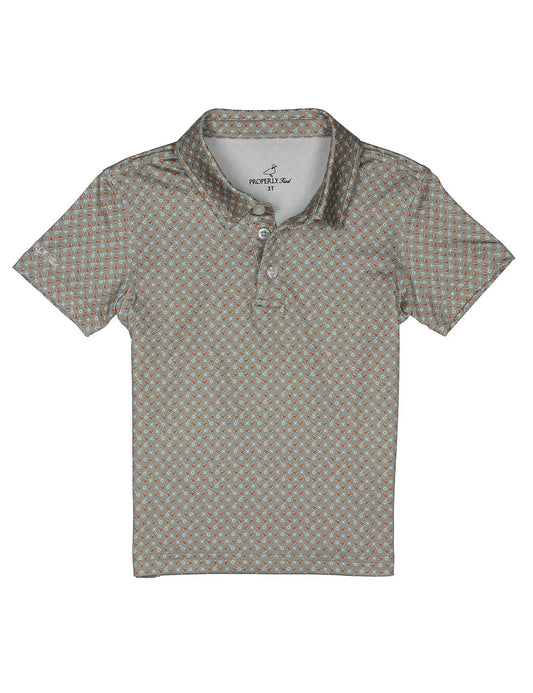 Properly Tied Boys Inlet Polo Shirt - Touchdown