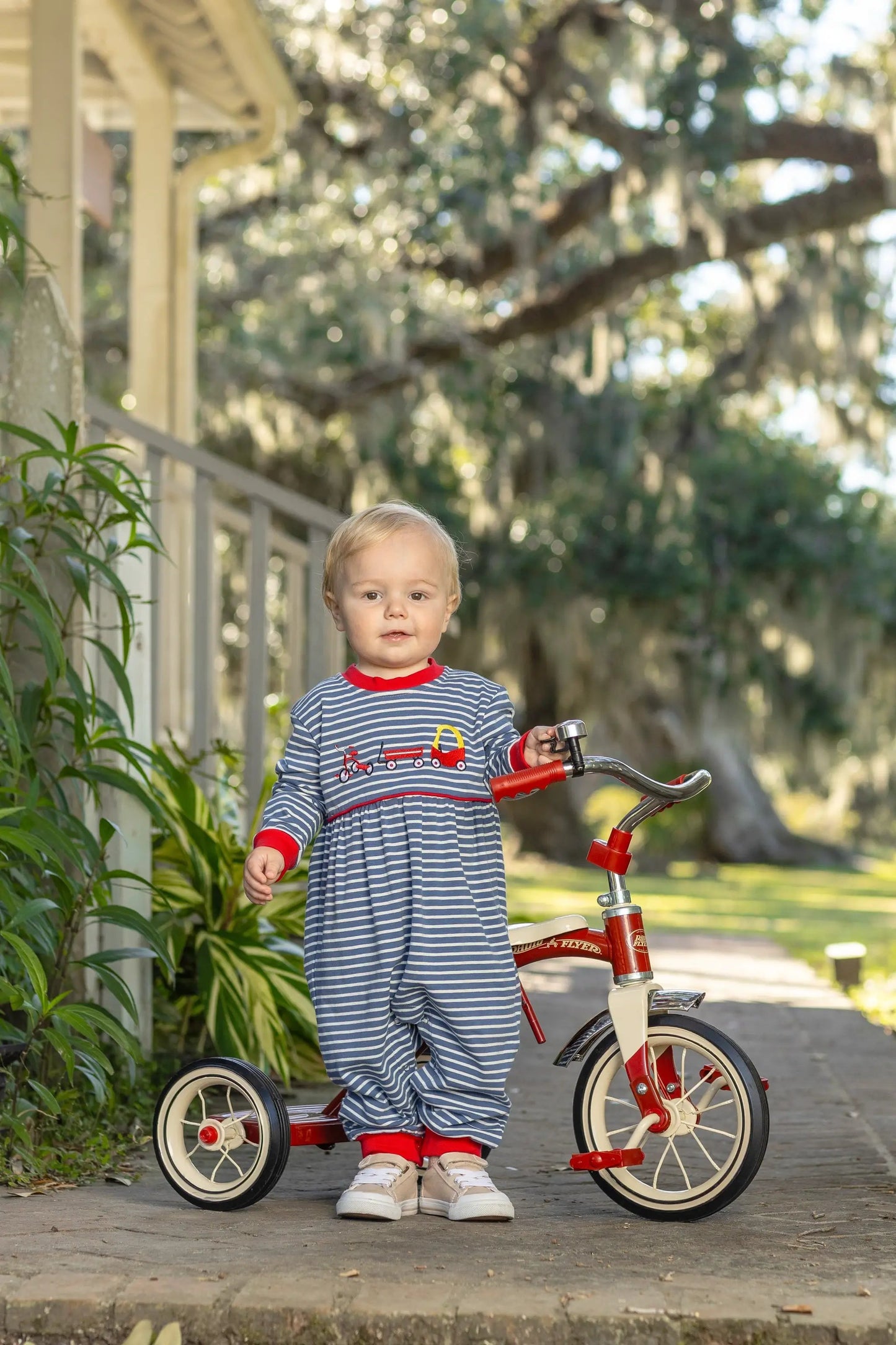 Trotter Street Kids Boys Blue Playtime Adventures Romper