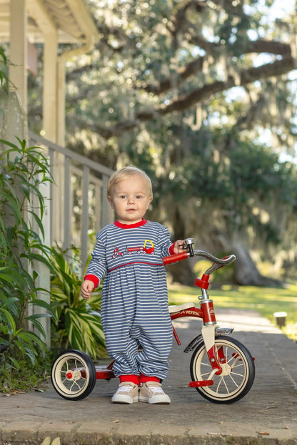 Trotter Street Kids Boys Blue Playtime Adventures Romper