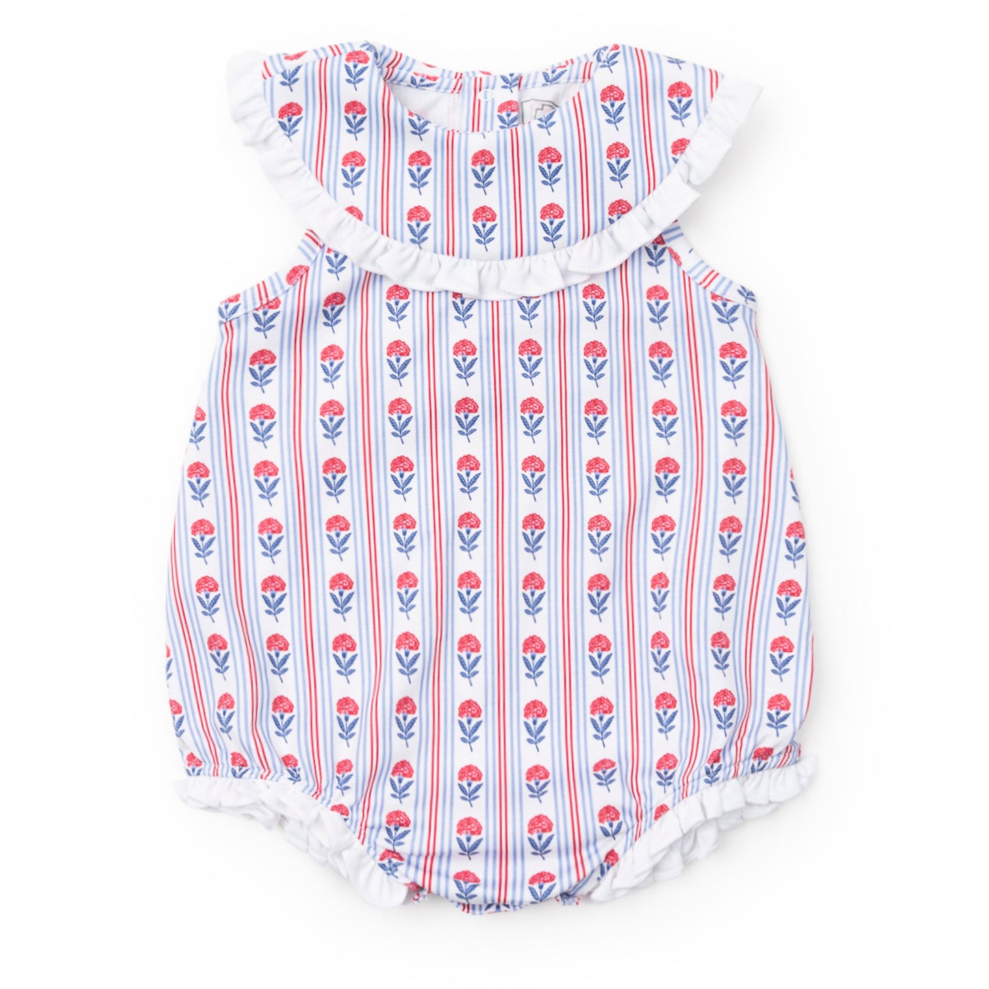 Lila & Hayes Girls Adele Bubble - Patriotic Liberty Floral by Lila & Hayes