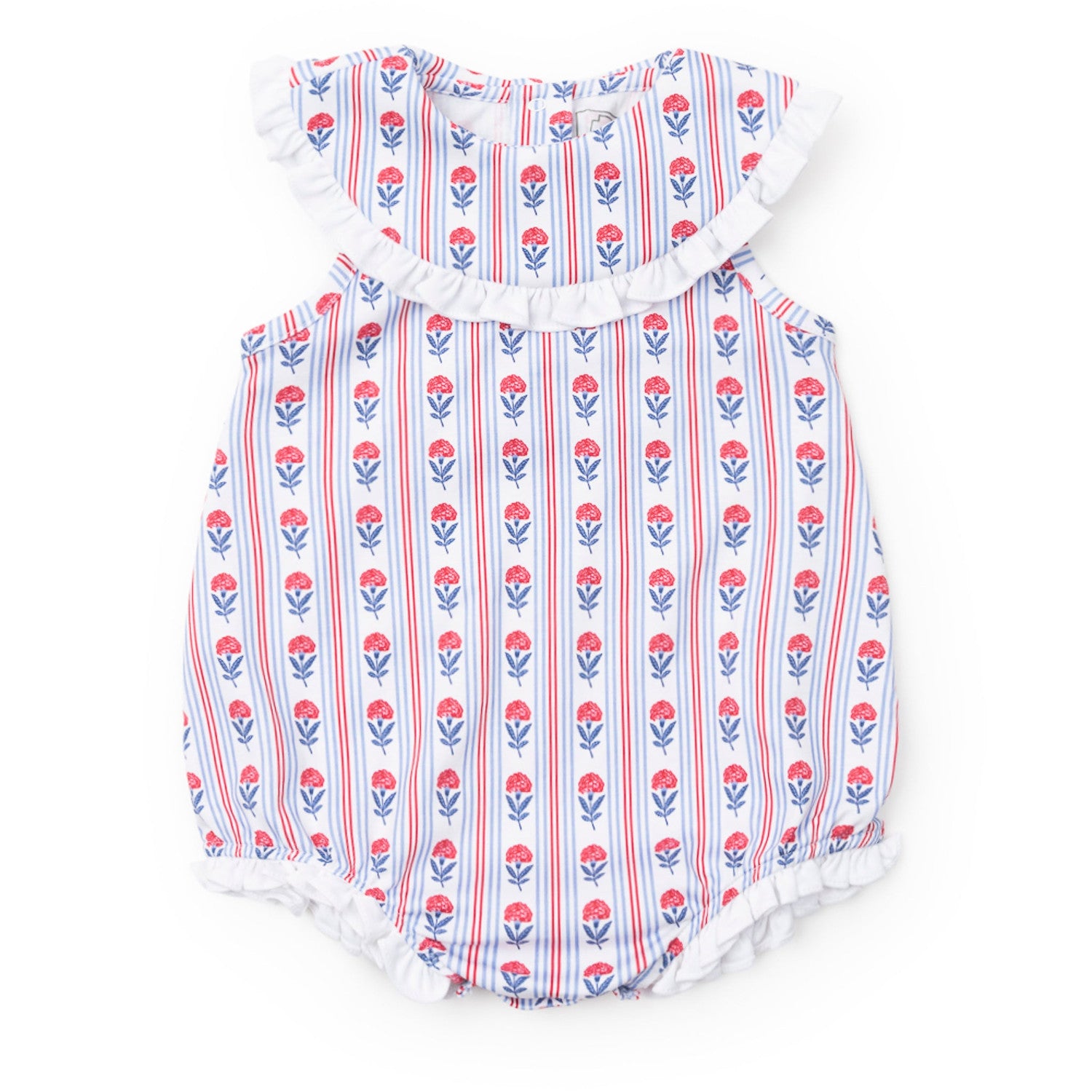 Lila & Hayes Girls Adele Bubble - Patriotic Liberty Floral