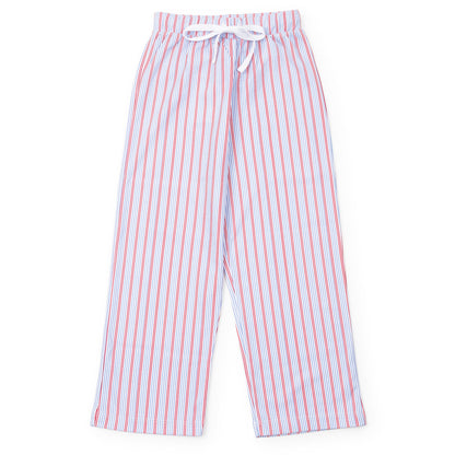 Lila & Hayes Boys Beckett Hangout Lounge Pants - Patriotic Liberty Stripe by Lila & Hayes