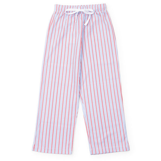 Lila & Hayes Boys Beckett Hangout Lounge Pants - Patriotic Liberty Stripe by Lila & Hayes