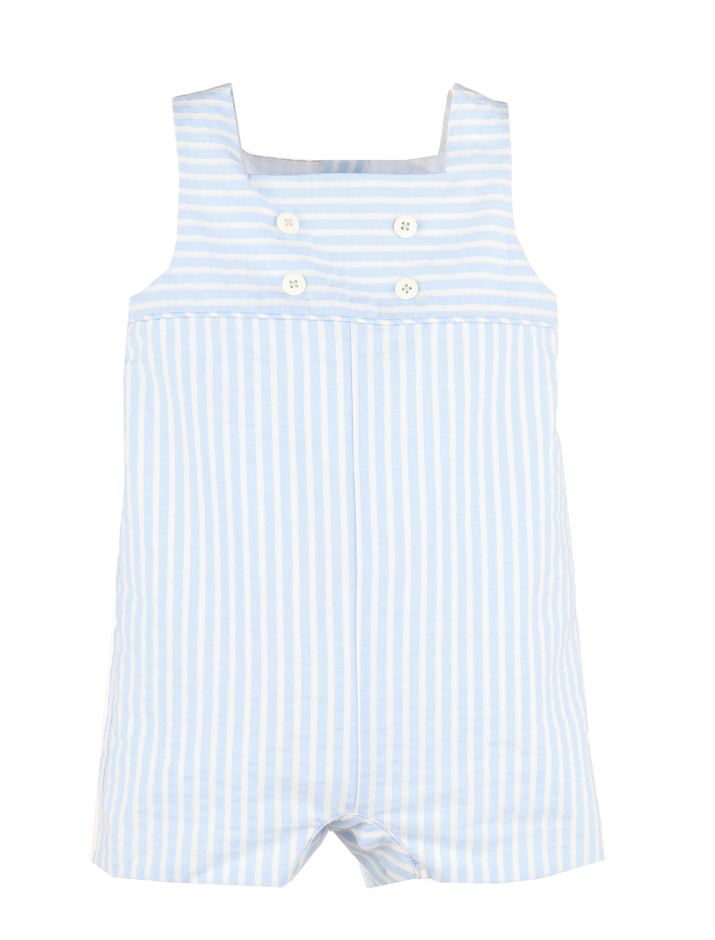 Luli & Me Boys Blue Stripes Shortall by Luli & Me