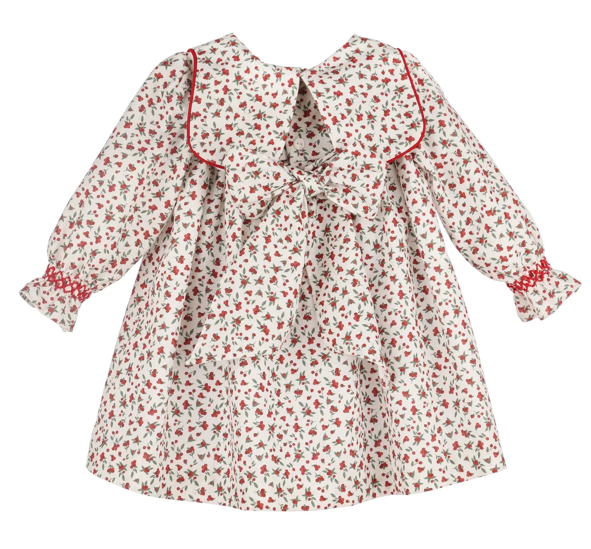 Sophie & Lucas Girls Red Winterberry Dress