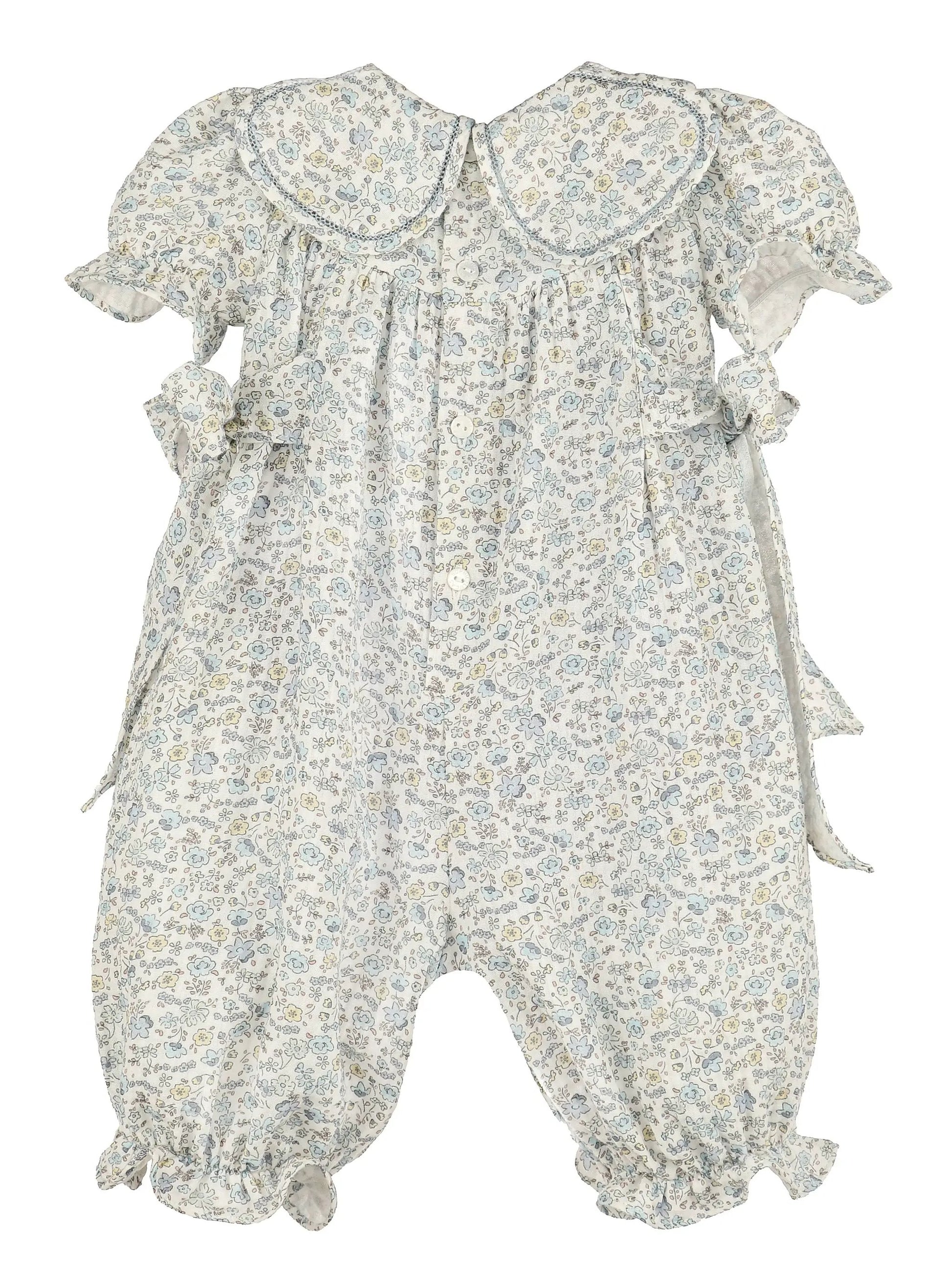 Sophie & Lucas Girls Blue Whimsy Floral Petal Longall