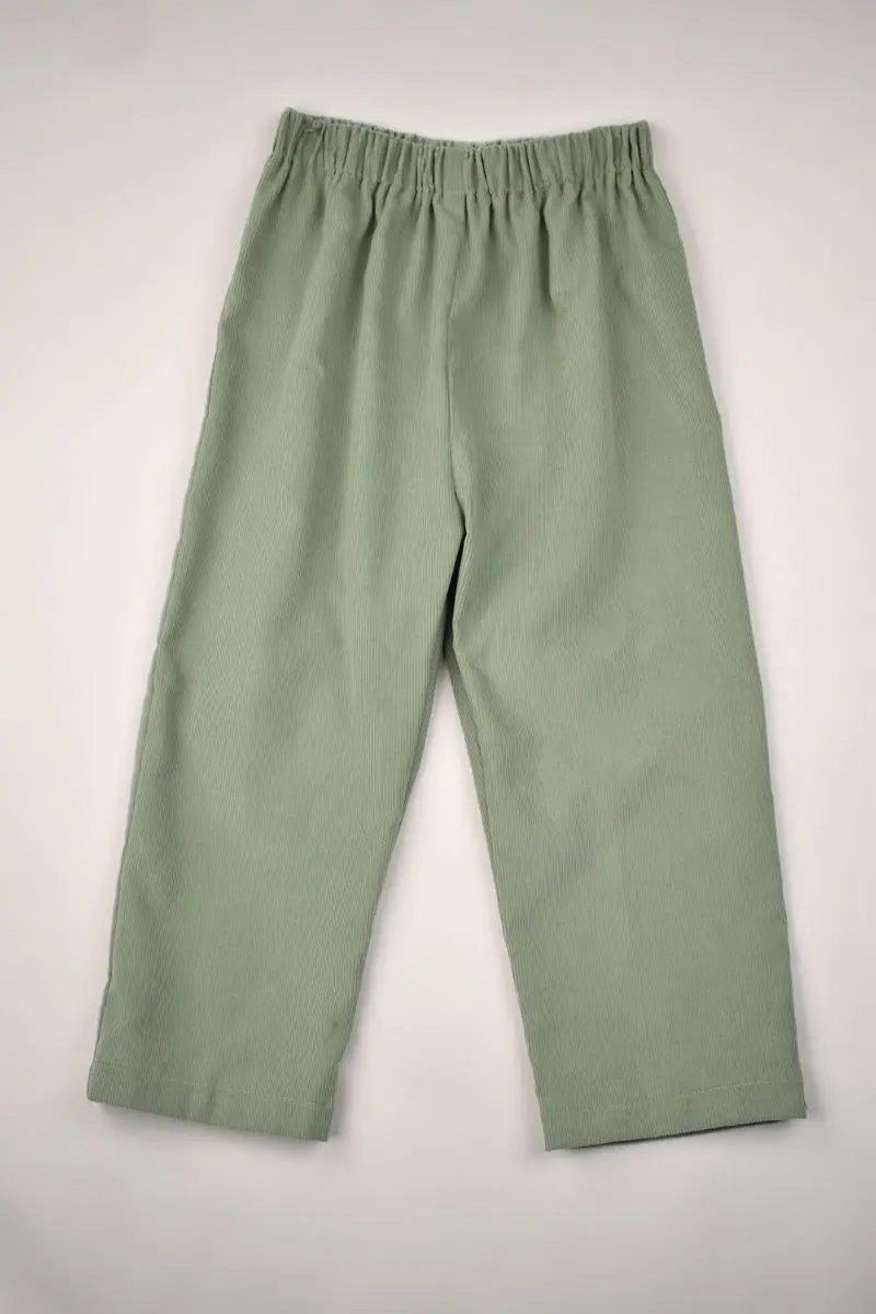 Funtasia Too Boys Pull On Pants - Sage Green Corduroy