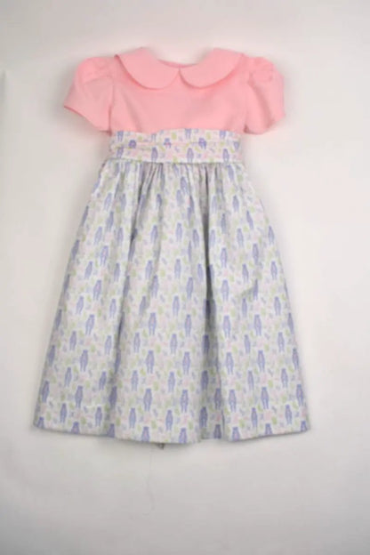 Funtasia Too Girls Christmas Nutcracker Print Dress with Sash - Pink Bodice by Funtasia