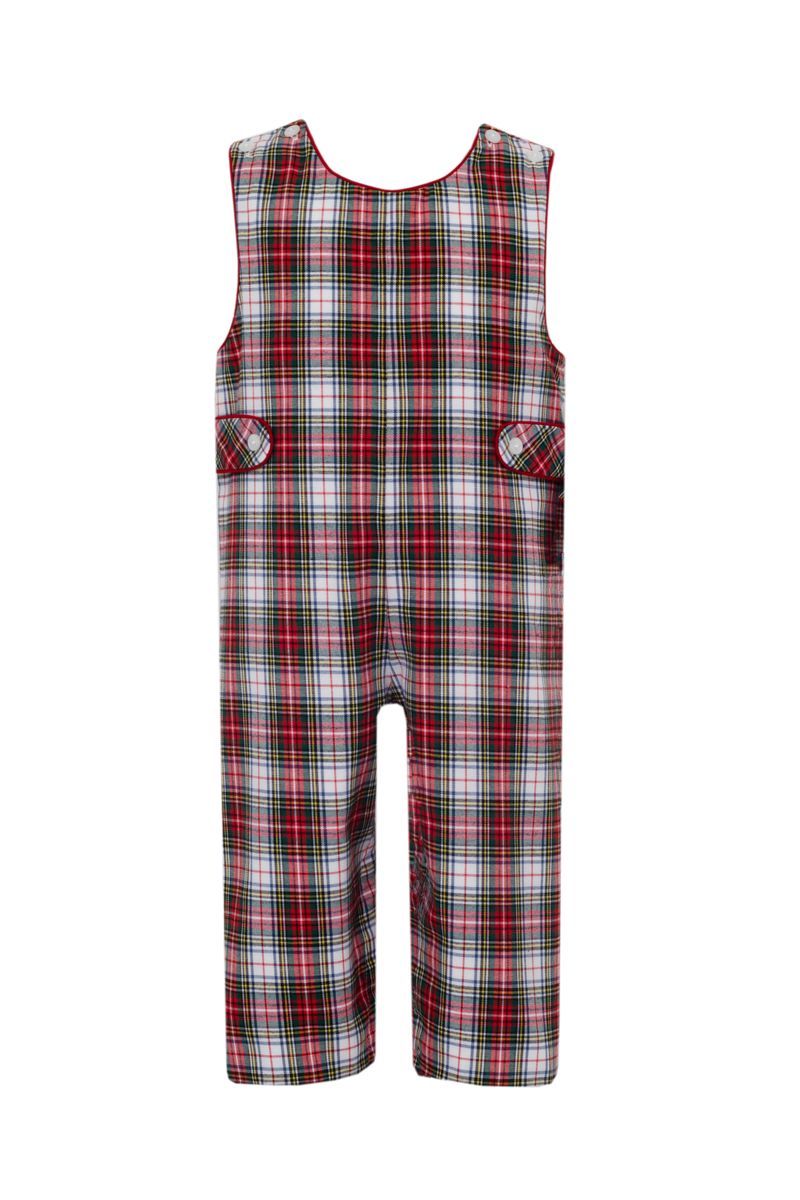 Claire & Charlie Boys Red Holiday Tartan Plaid Longall by Claire & Charlie