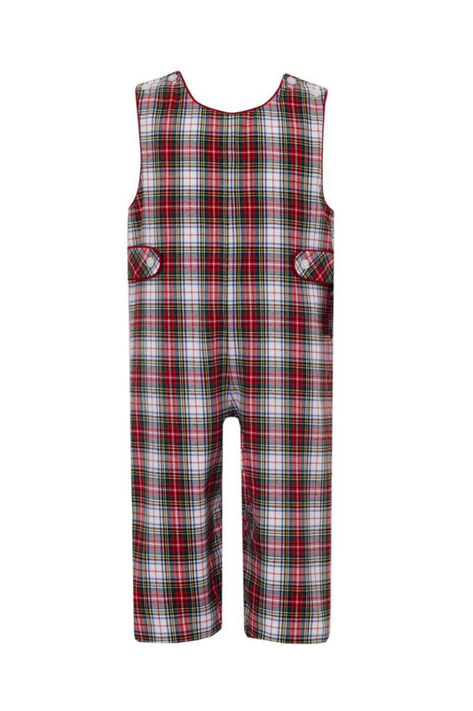 Claire & Charlie Boys Red Holiday Tartan Plaid Longall by Claire & Charlie