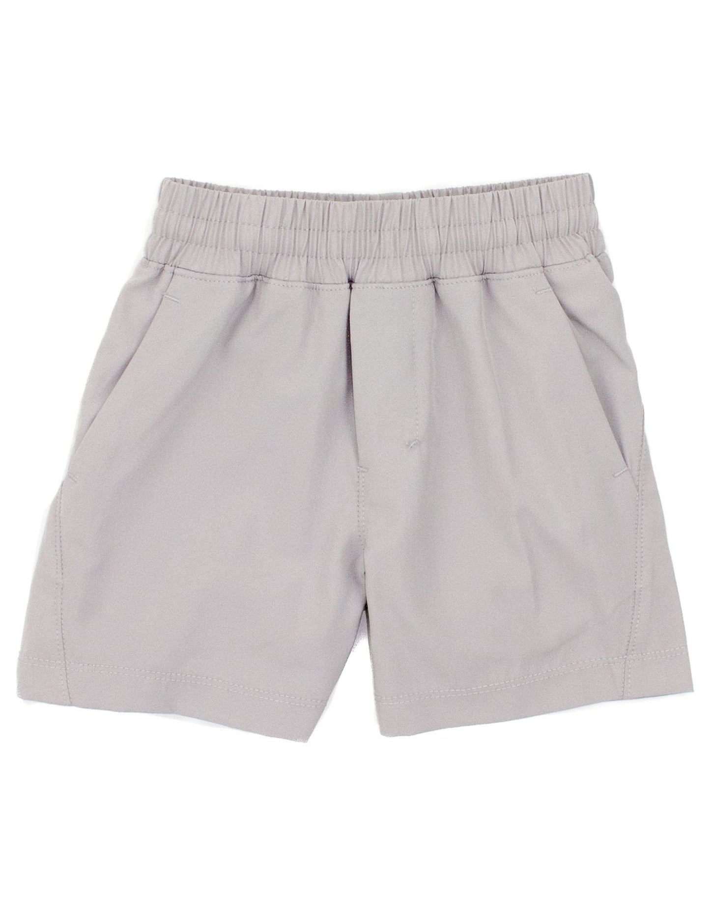 Properly Tied Boys Court Short - Glacier Gray by Properly Tied