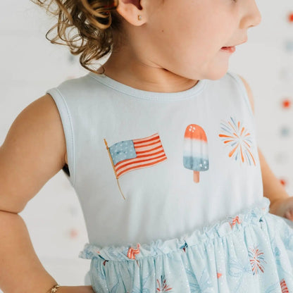 Sweet Wink Girls Patriotic Trellis Tank Tutu Dress by Sweet Wink