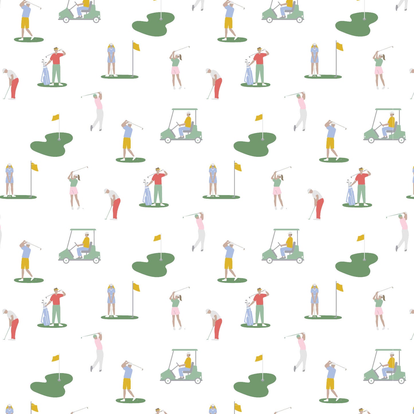 Lila & Hayes Boys Beckett Hang Out Lounge Pants - Green Golf Life by Lila & Hayes