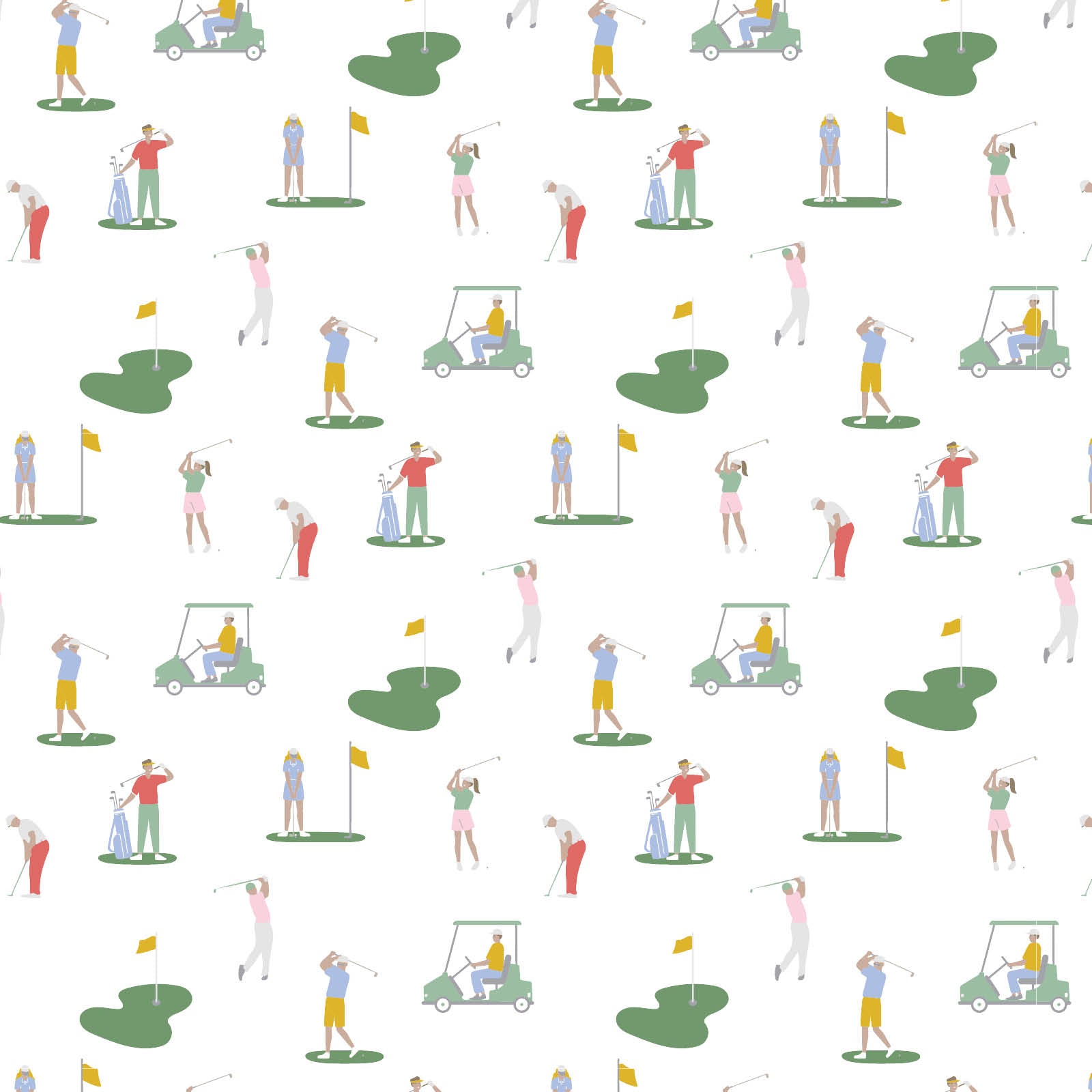 Lila & Hayes Boys Beckett Hang Out Lounge Pants - Green Golf Life