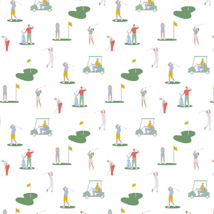 Lila & Hayes Boys Beckett Hang Out Lounge Pants - Green Golf Life by Lila & Hayes