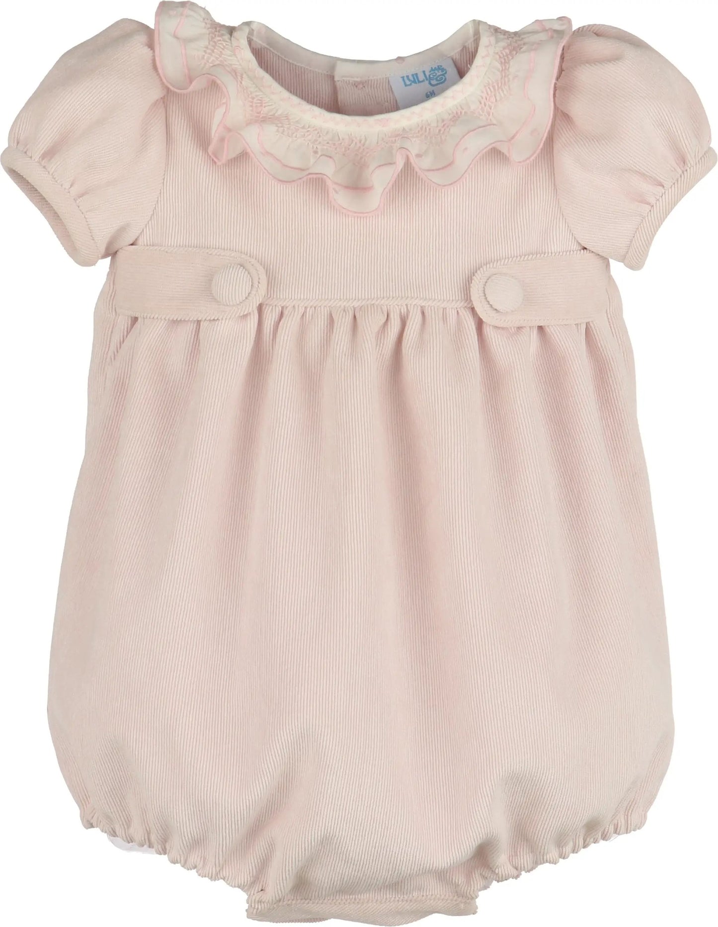 Luli & Me Girls Pink Sweet Corduroy Bubble by Luli & Me
