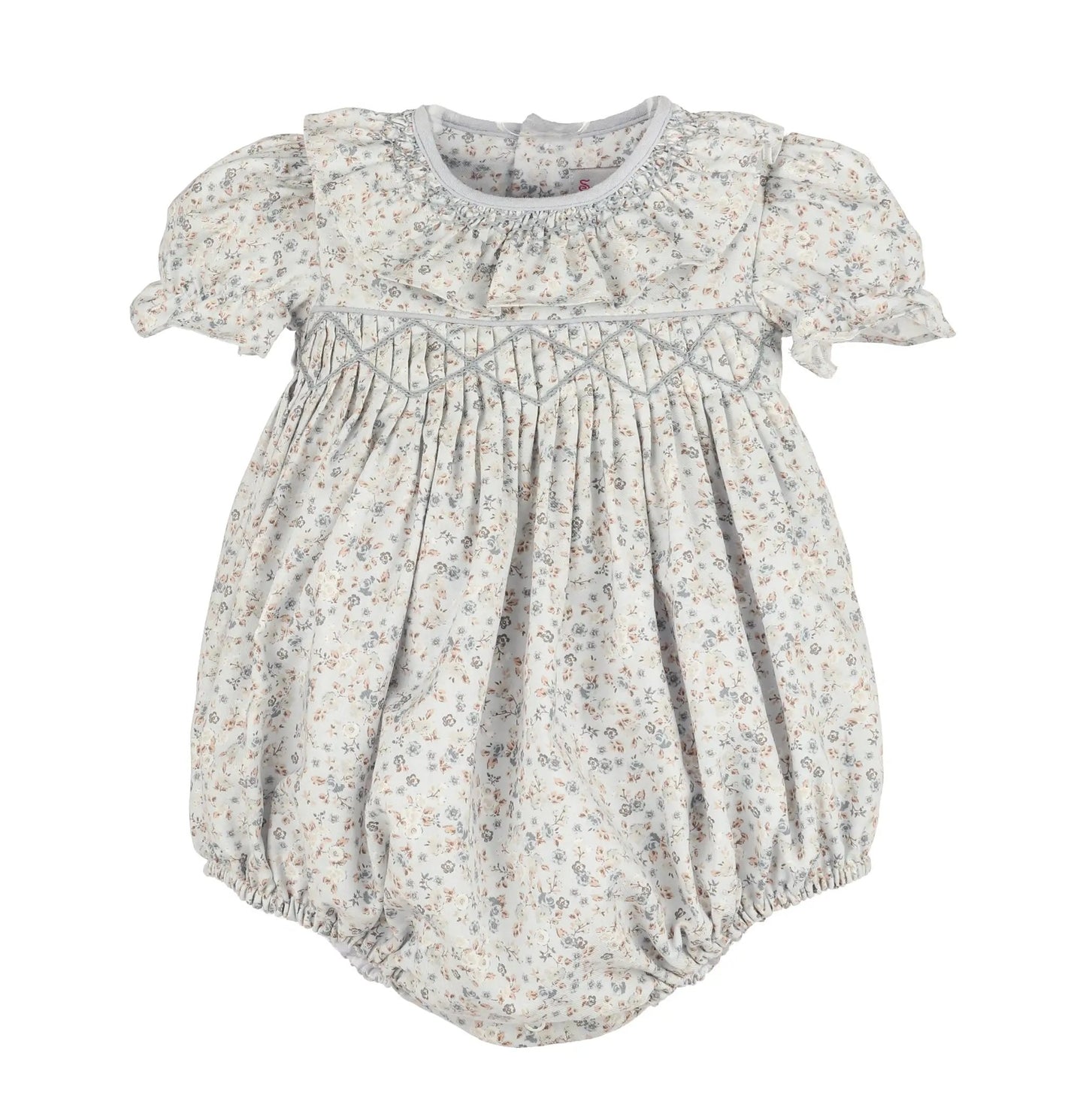 Sophie & Lucas Girls Blue Loomy Chintz Bubble