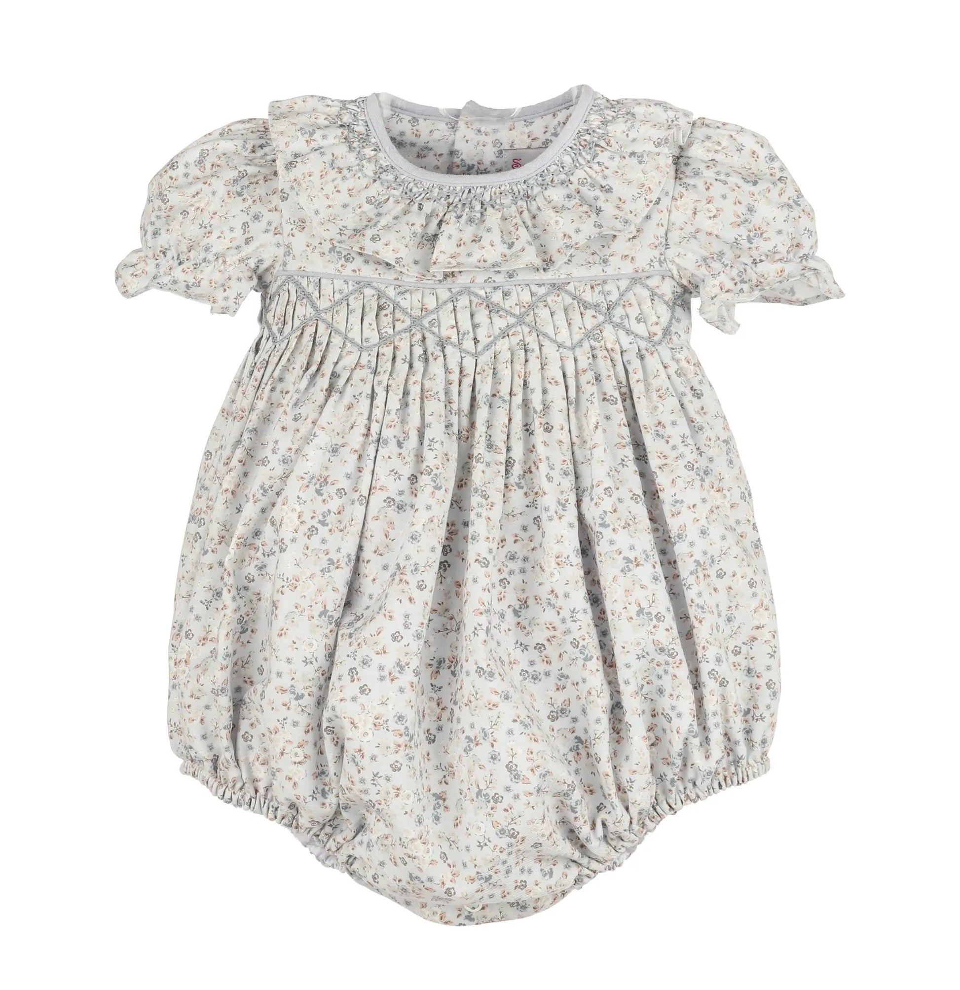 Sophie & Lucas Girls Blue Loomy Chintz Bubble
