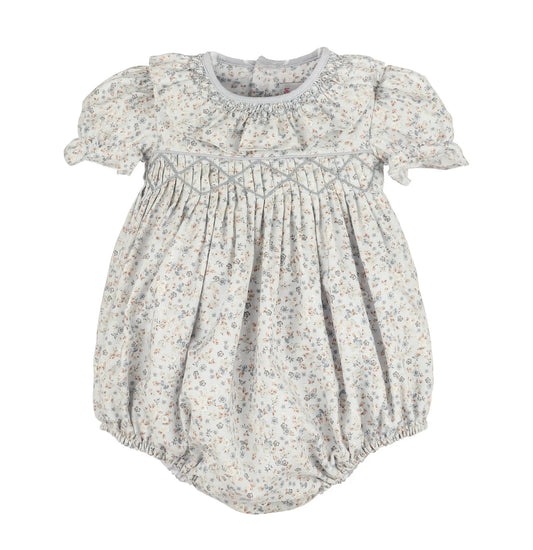 Sophie & Lucas Girls Blue Bloomy Chintz Bubble
