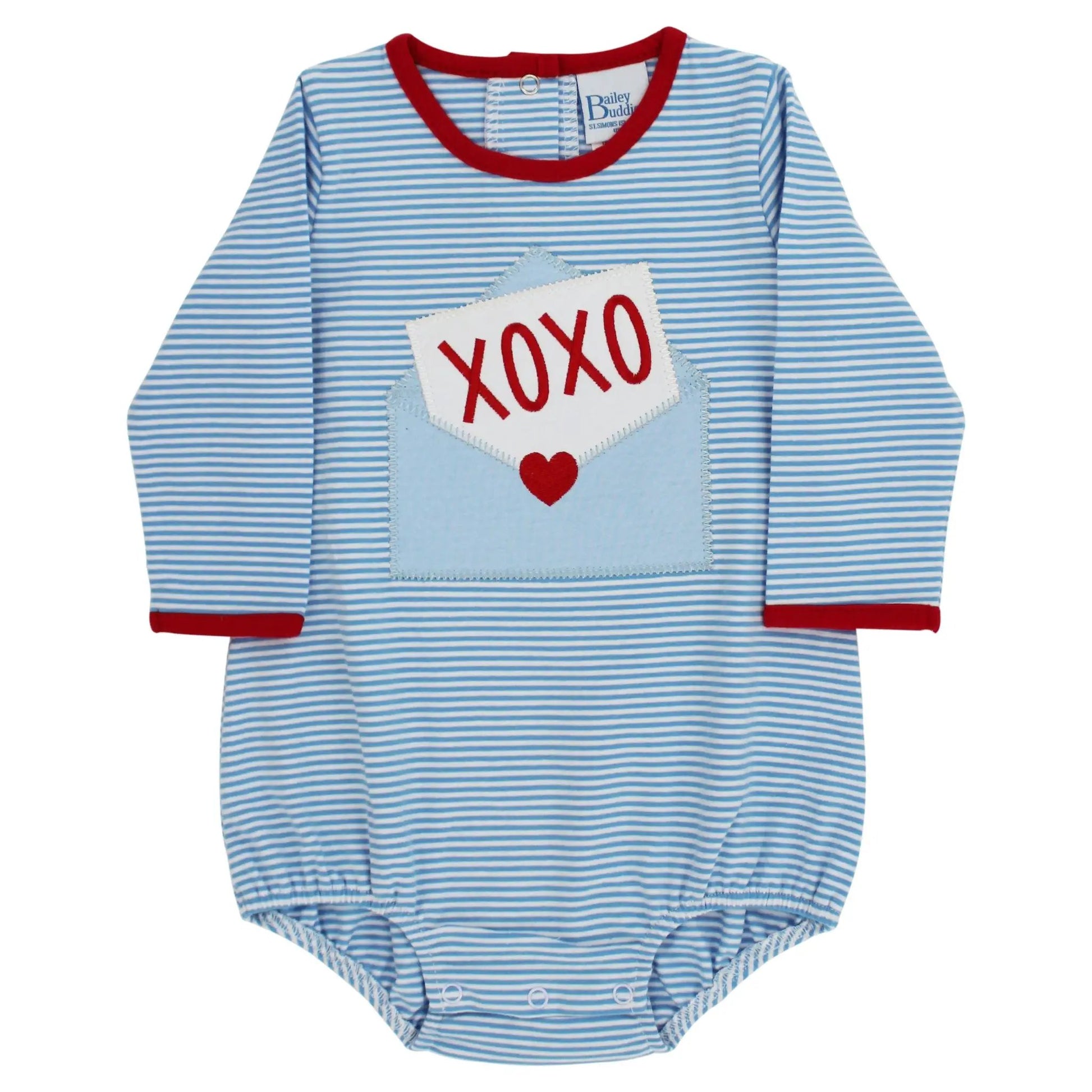 Bailey Boys Blue Knit Love Letters Bubble