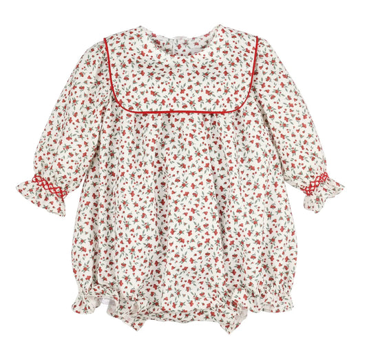 Sophie & Lucas Girls Red Winterberry Floral Bubble