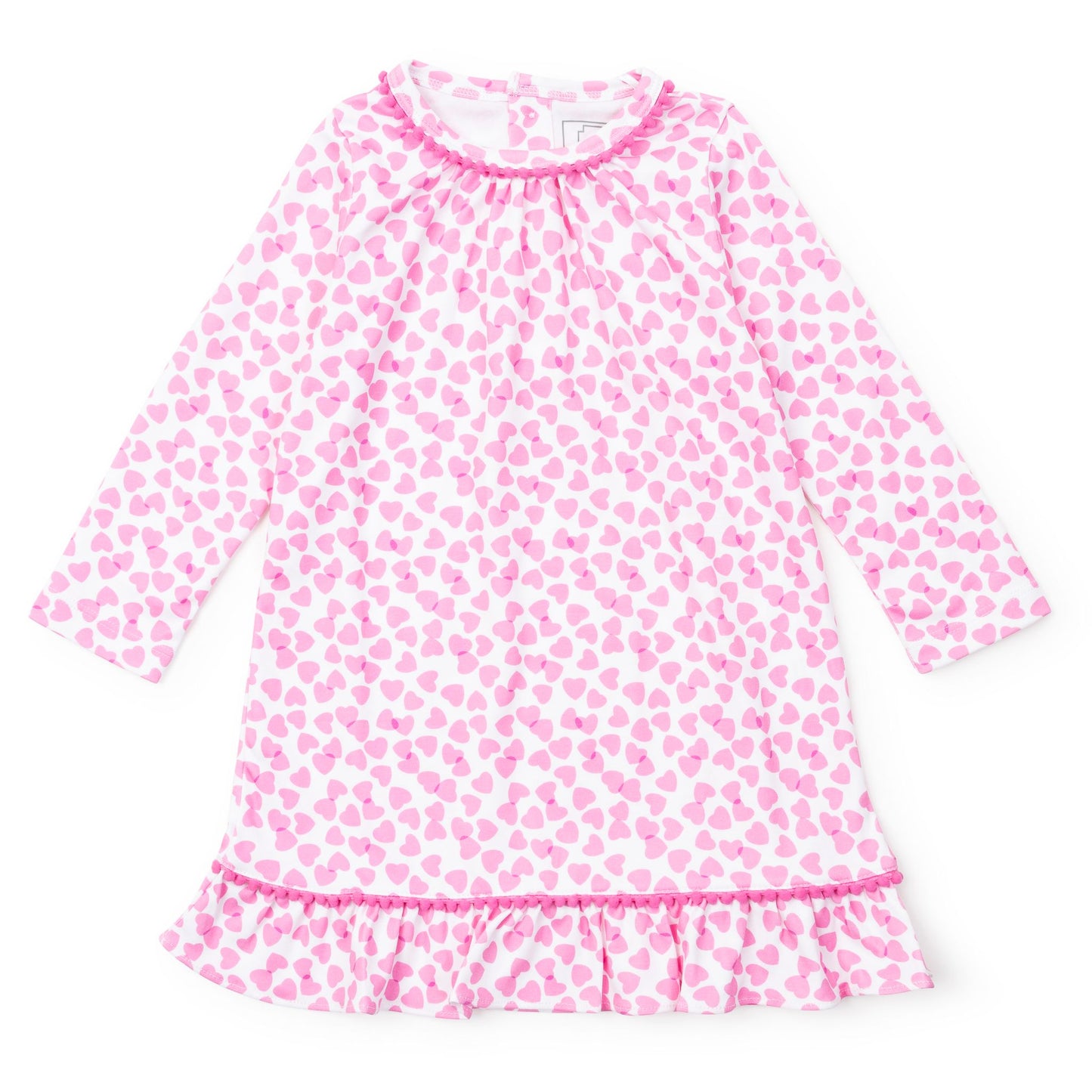 Lila & Hayes Girls Carlin Dress - Pink Confetti Hearts by Lila & Hayes