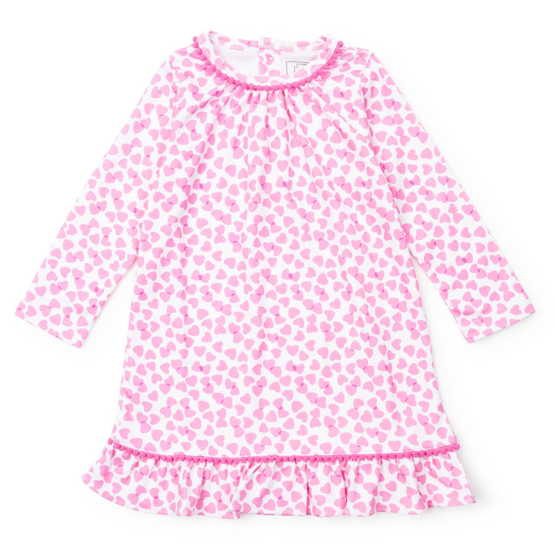Lila & Hayes Girls Carlin Dress - Pink Confetti Hearts