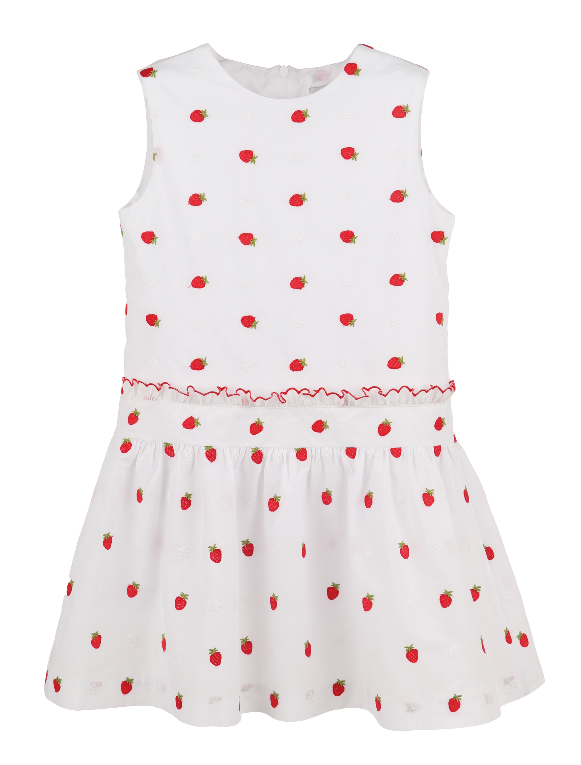 Luli and Me Girls Embroidered Strawberries Dress – Best Dressed Child