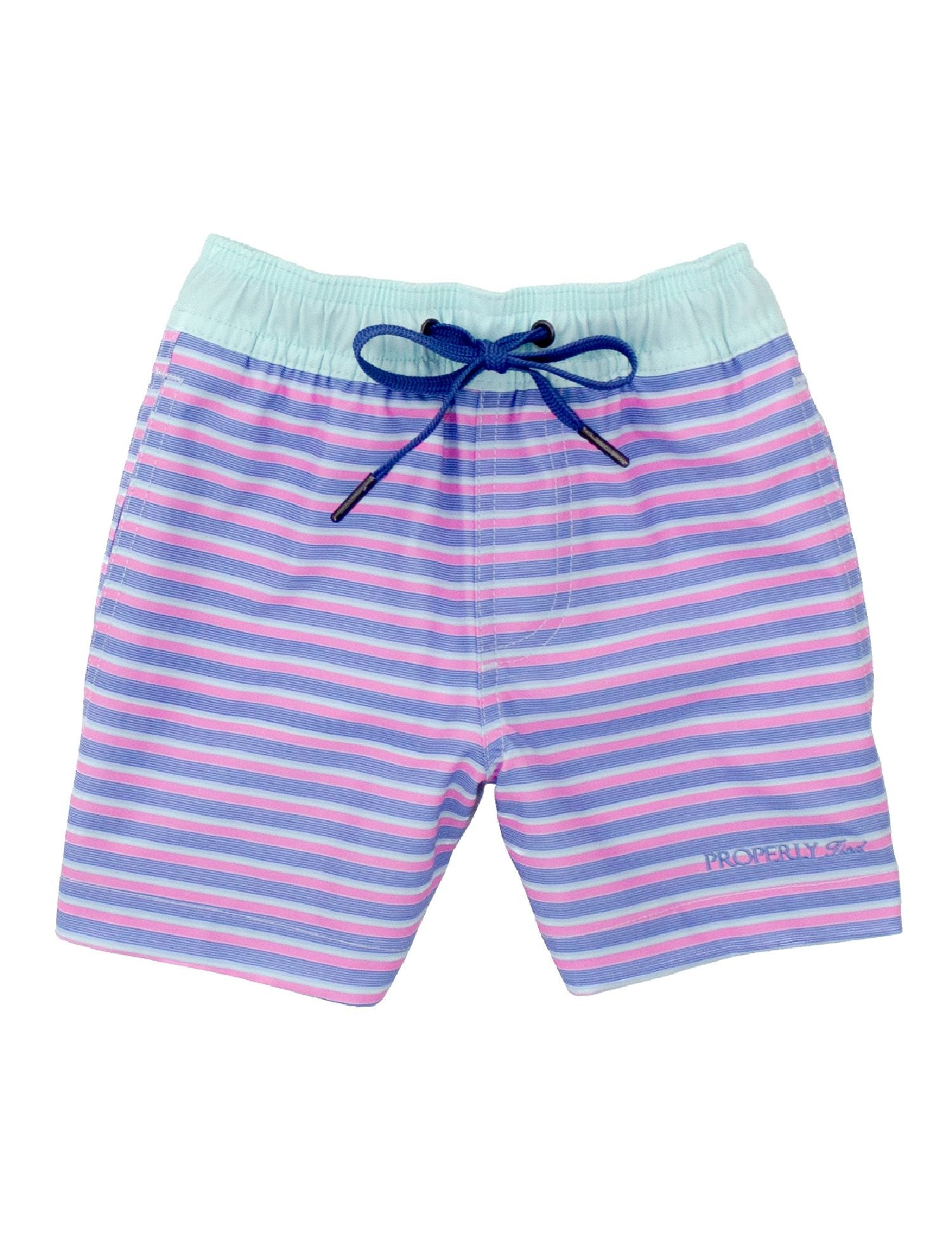 Properly Tied Boys Riviera Swim Trunks - Miami