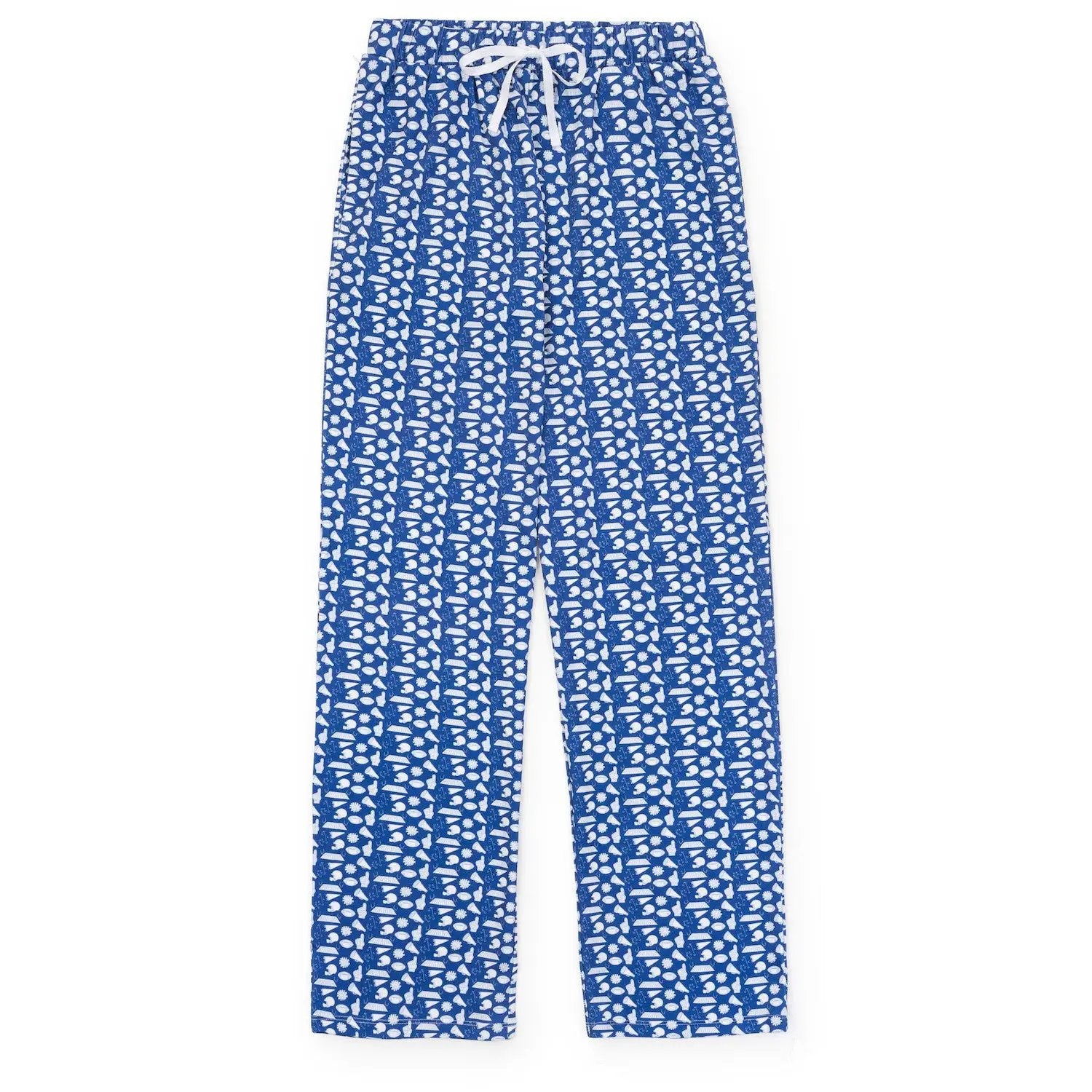 Lila & Hayes Boys Beckett Hang Out Pants - Football Pep Rally - Royal Blue