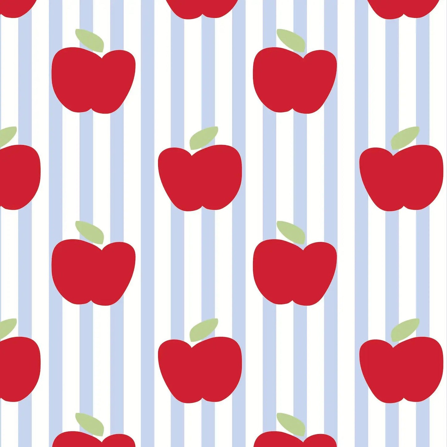 Lila & Hayes Boys Walker Shorts Set - Blue with Red Schoolhouse Apples