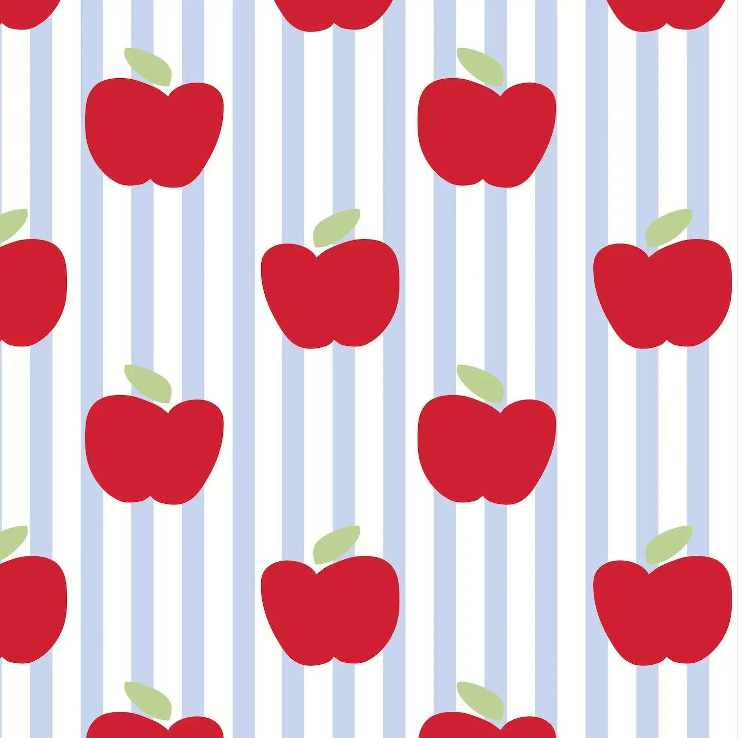 Lila & Hayes Boys Walker Shorts Set - Blue with Red Schoolhouse Apples