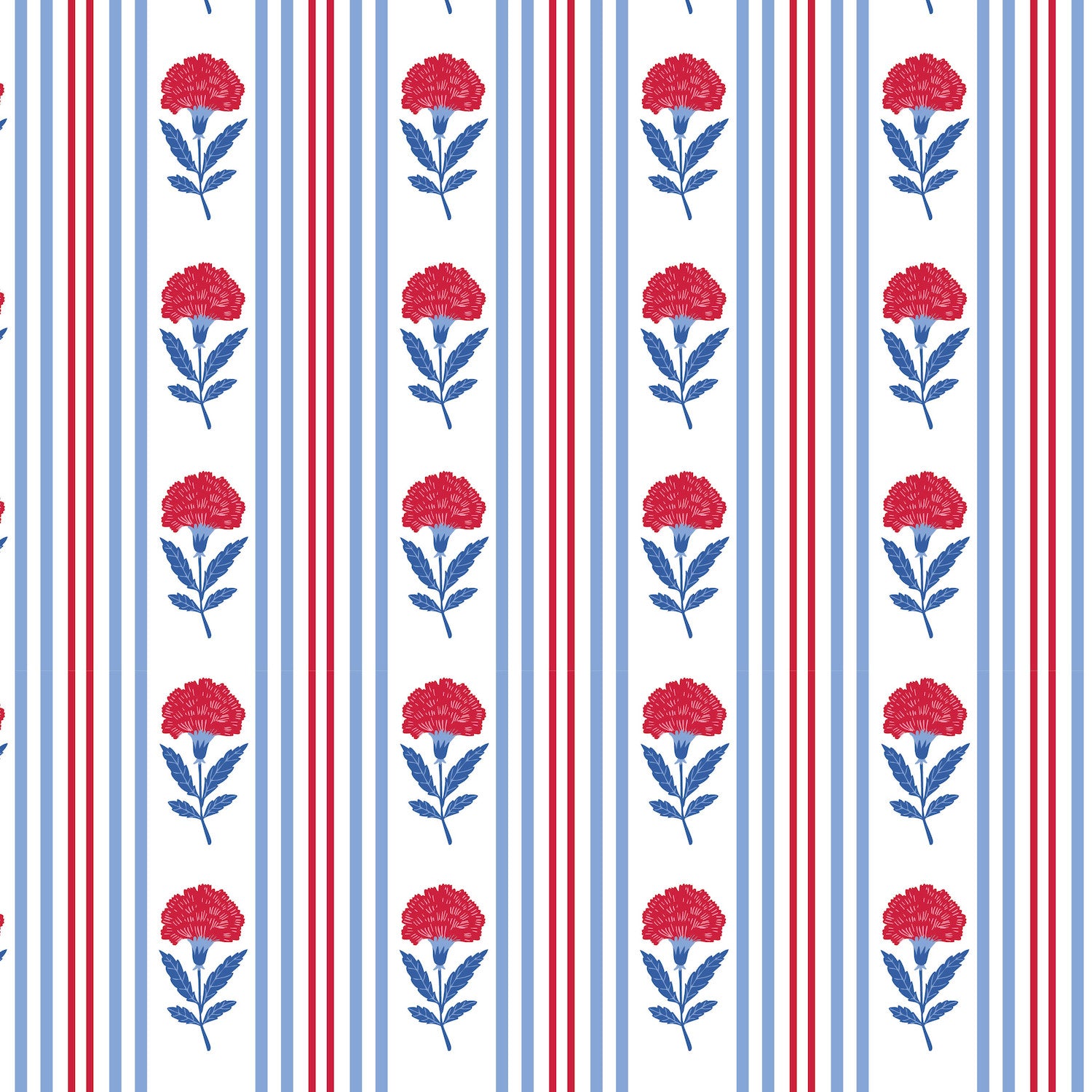 Lila & Hayes Girls Betsy Sun Dress - Patriotic Liberty Floral