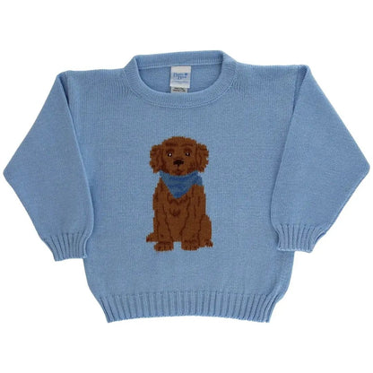Bailey Boys Doodle Crew Neck Sweater - Light Blue by Bailey Boys