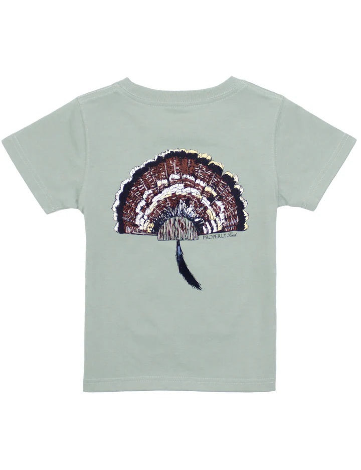Properly Tied Boys Graphic Logo Tee Shirt - Turkey Mount on Chrome Grey