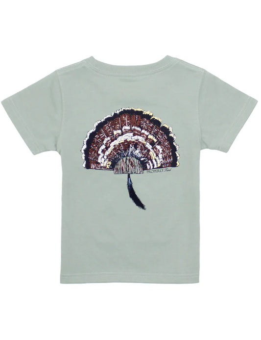 Properly Tied Boys Graphic Logo Tee Shirt - Turkey Mount on Chrome Grey by Properly Tied