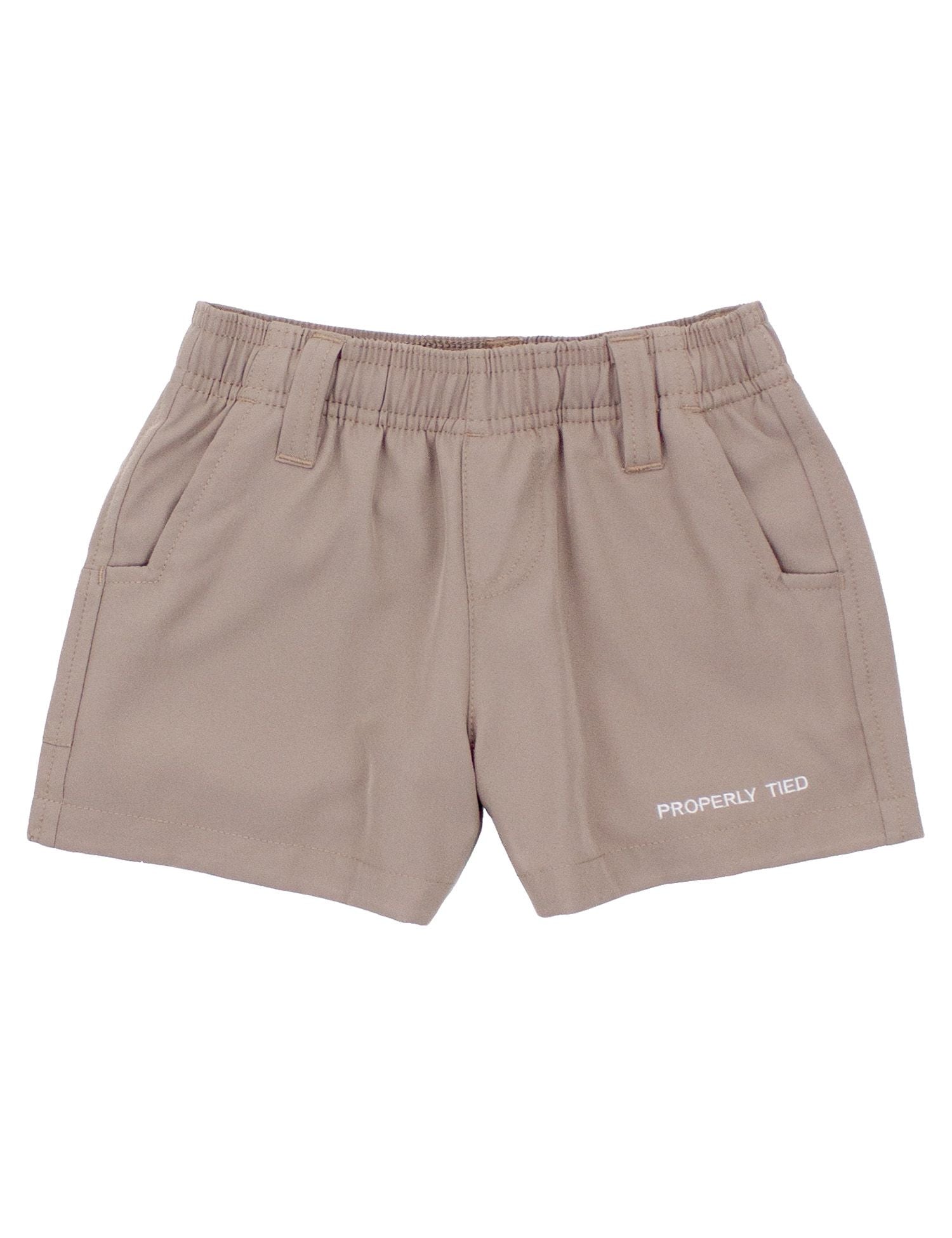 Properly Tied Boys Pintail Short - Taupe