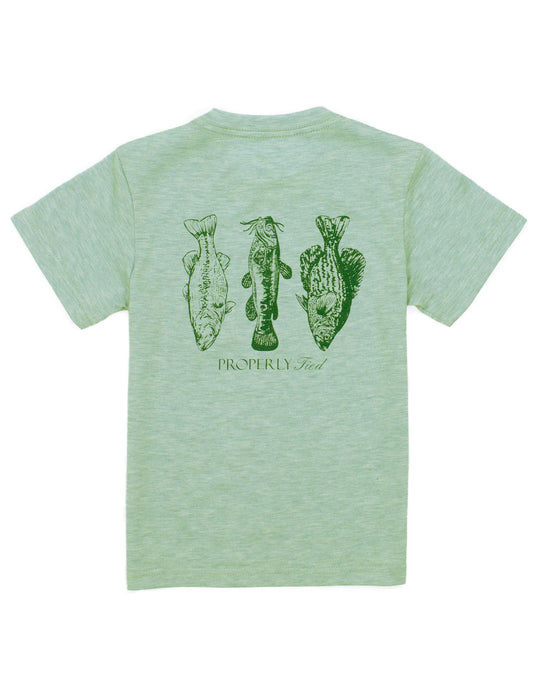 Properly Tied Boys Portland Pocket Tee Short Sleeve Tee - Fisherman's Paradise Sage by Properly Tied