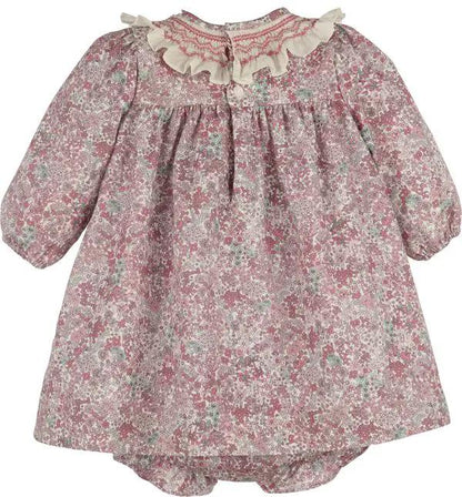 Luli & Me Girls Pink Fall Bloom Collar Set by Luli & Me