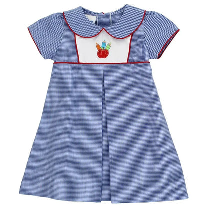 Bailey Boys Girls Blue Pretty Pencils Dress