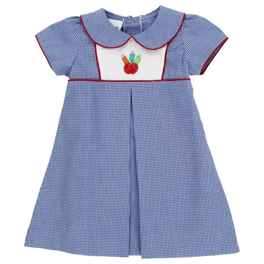 Bailey Boys Girls Blue Pretty Pencils Dress