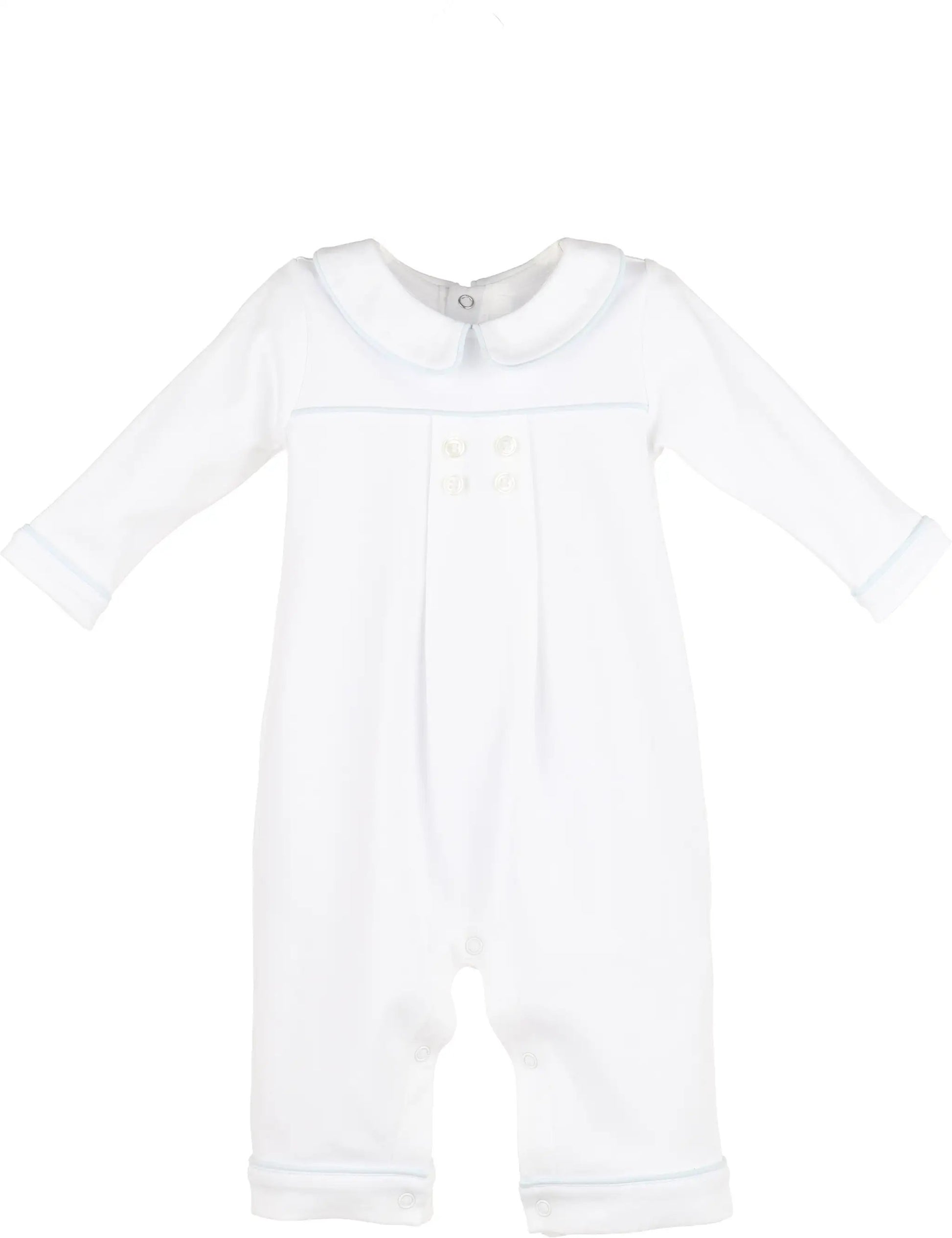 Luli & Me Boys Blue Warm Winter Home Romper